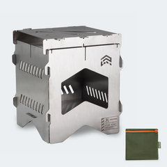 Fogareiro Desmontável Cimo Inoxfire Com Bag Verde - IF120V