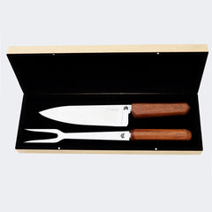 Kit Churrasco Oiti Brasa - Faca Chef 8” 3001/8 E Garfo 9” Com Estojo - 3001/8 K1