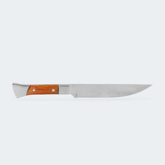 Faca Cimo Inox Cabo Inox E Madeira Com Bainha - 2450/6 C/B