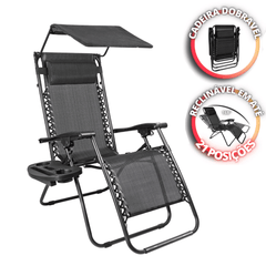 [Queima de Estoque] Cadeira Comfort Dobrável Super Reforçada (150kg) + BRINDE