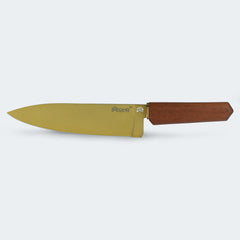 Faca Cimo Oiti Chef 8” Gold Titanium Cabo Madeira Com Estojo – 3001/8-GTI E