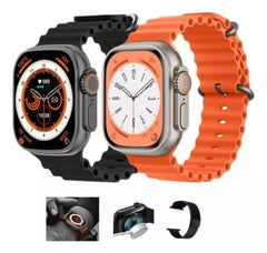 Smartwatch U9 Ultra Série 9 com Tela HD 2.2 Chamadas Bluetooth GPS Bússola Carregamento Sem Fio Android e iOS